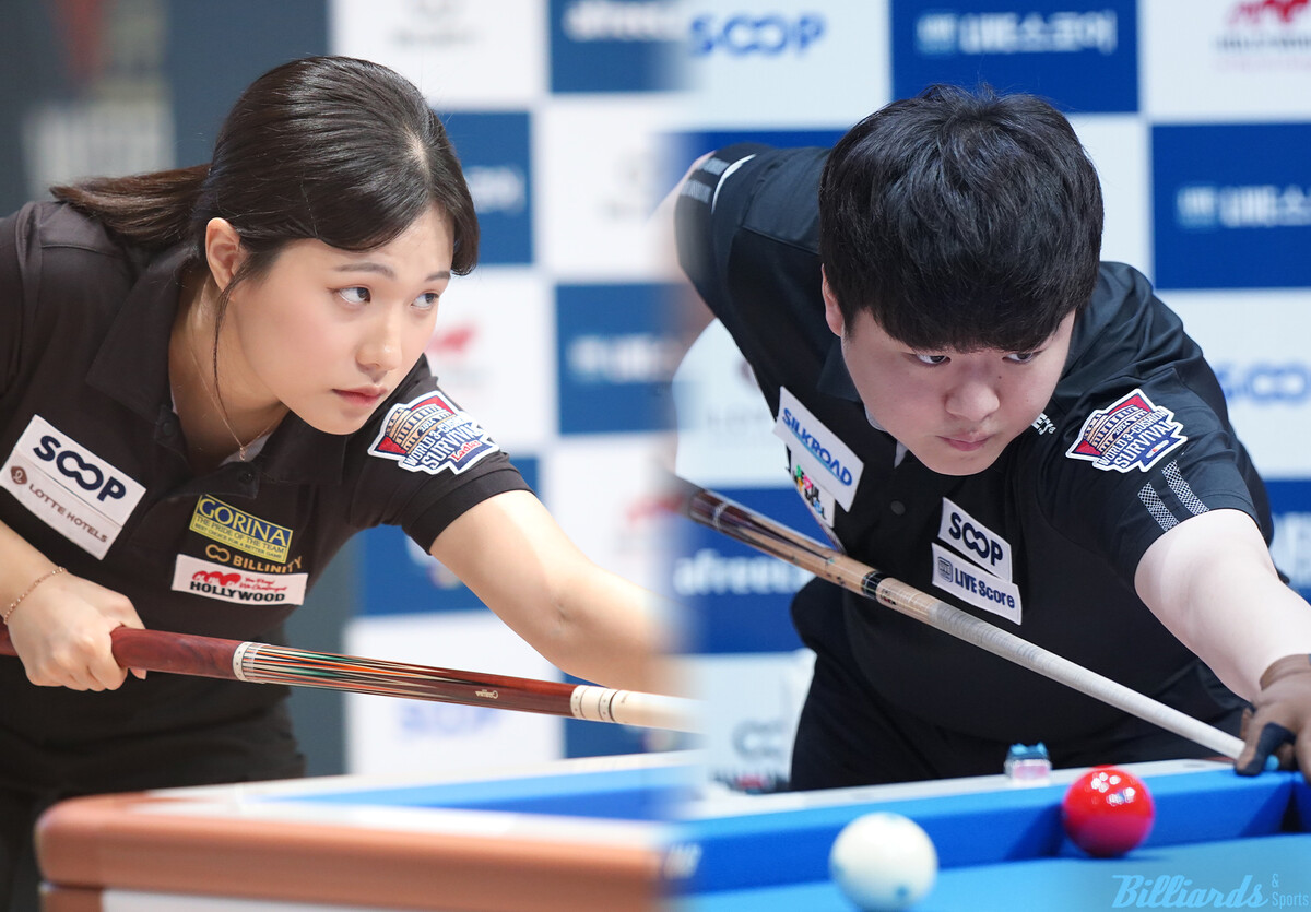 오는 9월 10일부터 29일까지 열리는 'UMB 월드챔피언십 시리즈'에 출전하는 한국의 박정현(왼쪽)과 조명우(오른쪽).  빌리어즈앤스포츠 DB