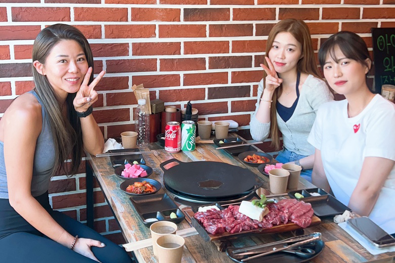 '하노이 여왕' 김가영과 '월드클래스' 서서아, '3쿠션 루키' 박정현이 한 자리에 모였다. 사진=김가영 제공