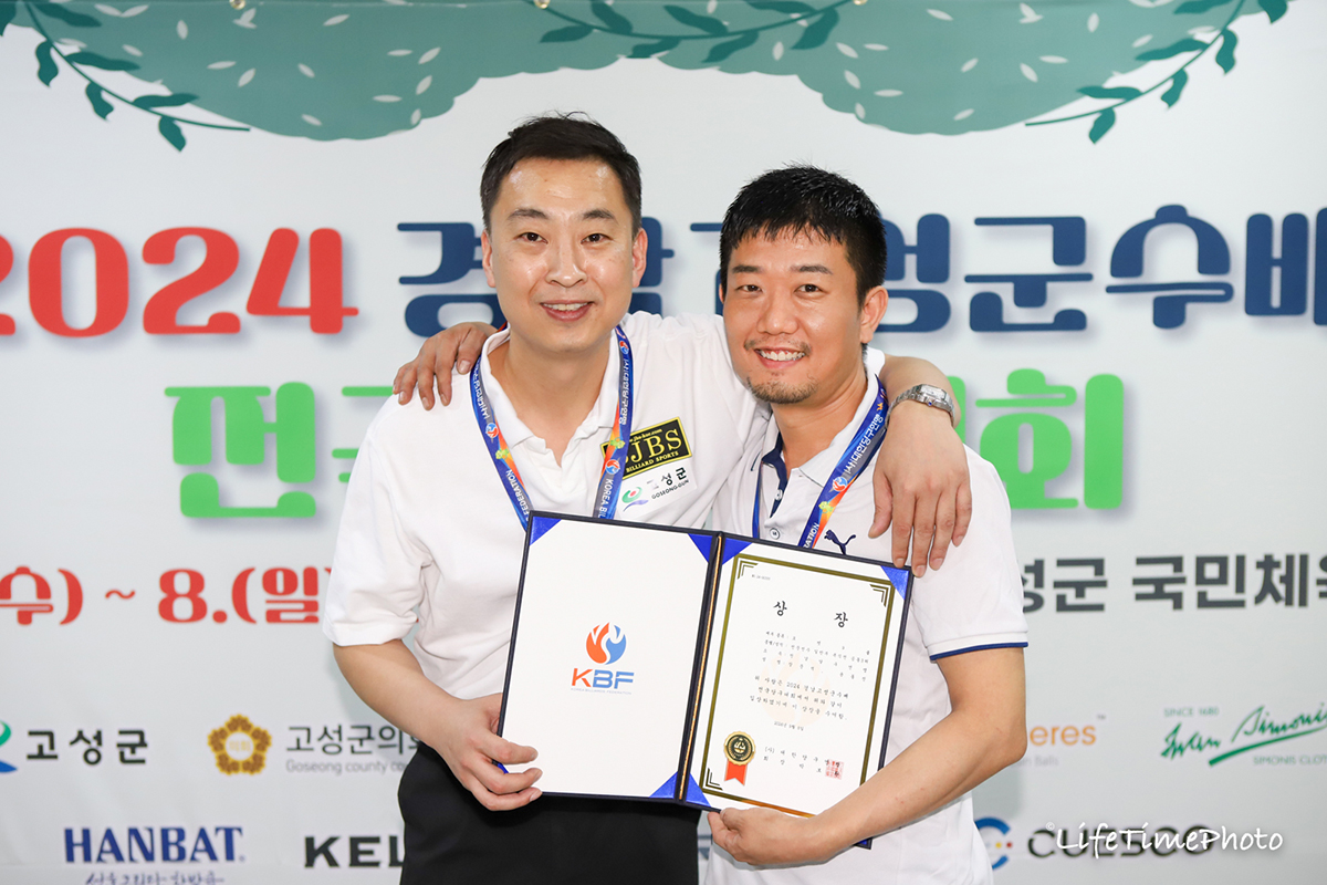 서서아의 부재에도 불구하고 준결승까지 올라 공동3위를 차지한 장문석-윤동진(전남).