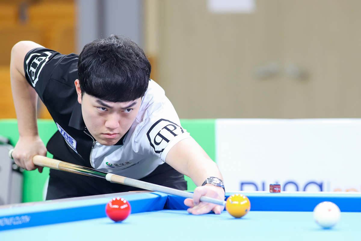 준결승에서 송현일을 1점 차로 따돌리고 결승에 진출한 김준태.