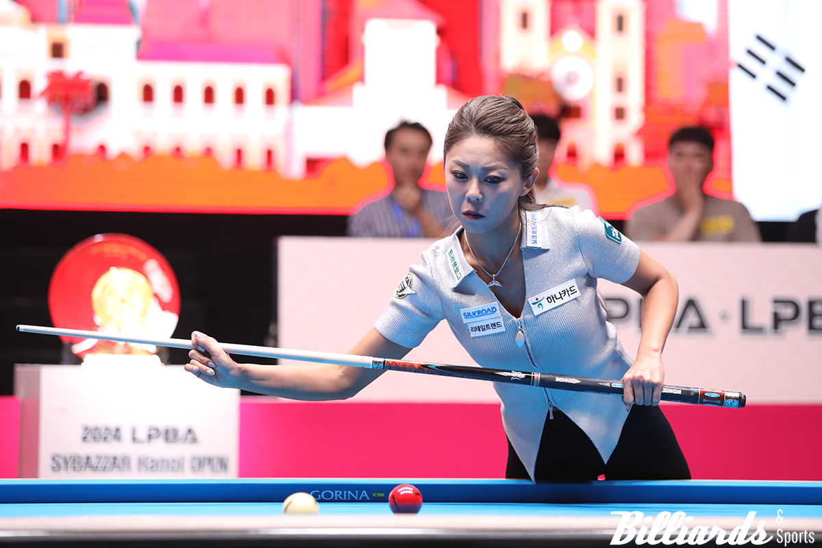 김세연과 결승전 대결 중인 김가영.