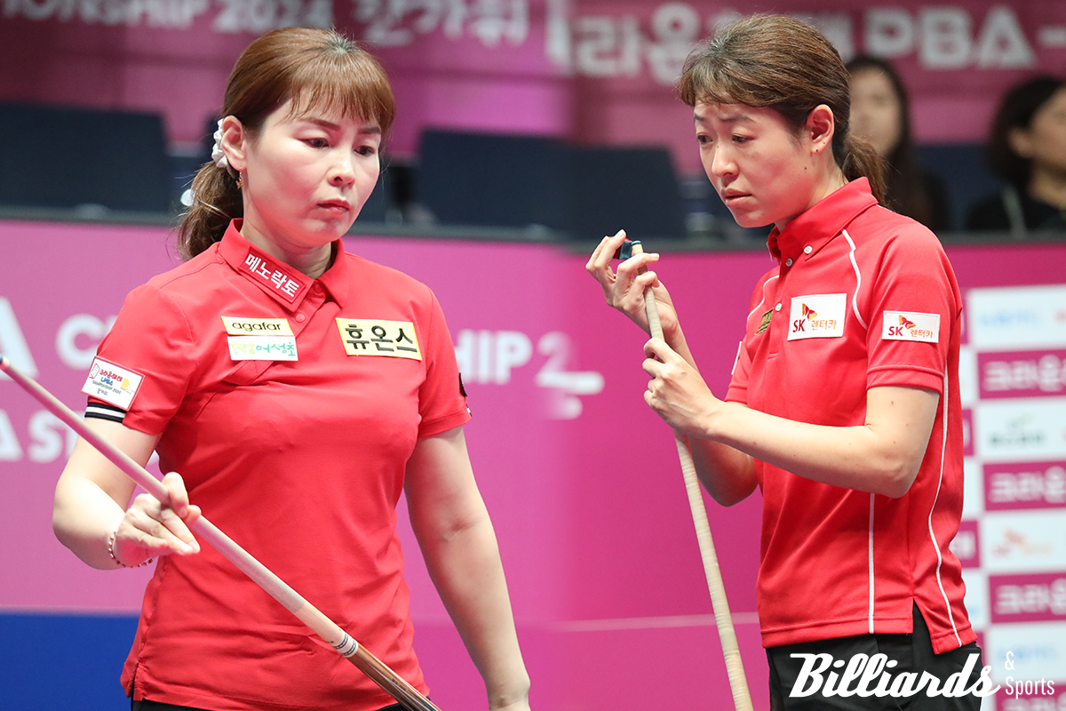 이신영과 히다 오리에가 1점대의 애버리지로 PQ를 통과하고 64강에 올랐다. 사진=고양/이용휘 기자