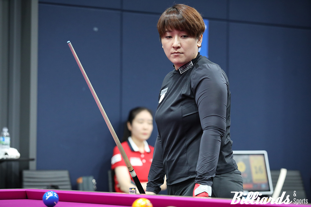 64강 대결에 나선 히가시우치 나쓰미.