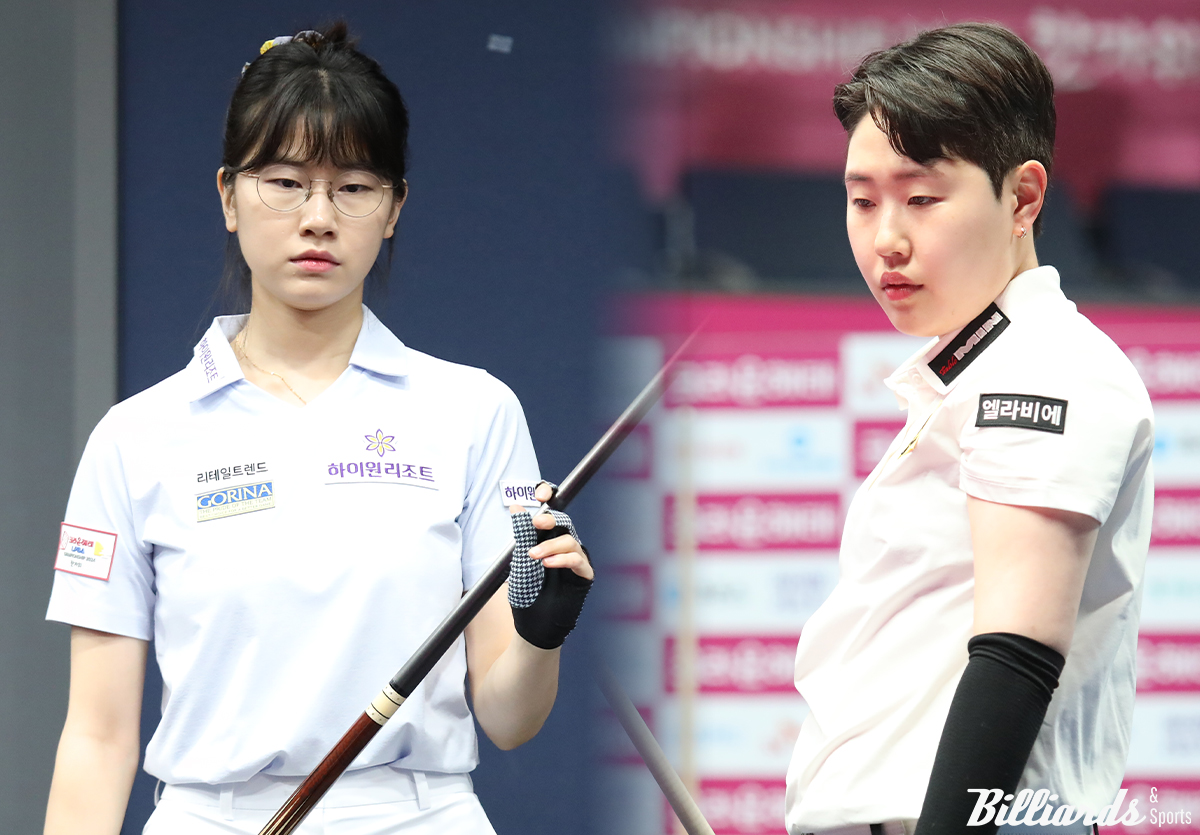 이미래(하이원리조트)가 4차 투어 64강전에서 애버리지 1.923으로 맹타를 휘두른 반면, 김세연(휴온스)은 11번째 정규투어 만에 64강 탈락의 고배를 마셨다.  사진=고양/이용휘 기자