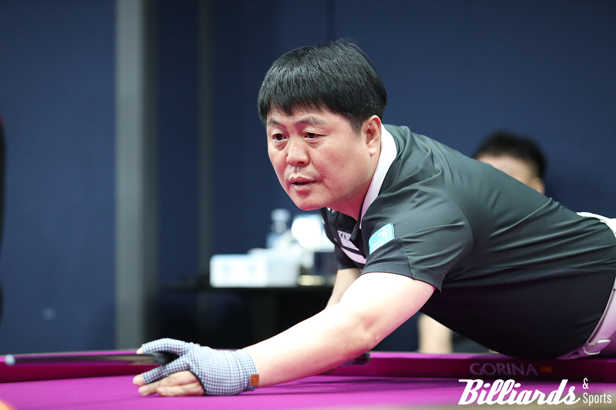 PBA 4차 투어 128강 첫 경기를 단 12이닝 만에 세트스코어 3-0으로 승리한 김병호. 사진=고양/이용휘 기자