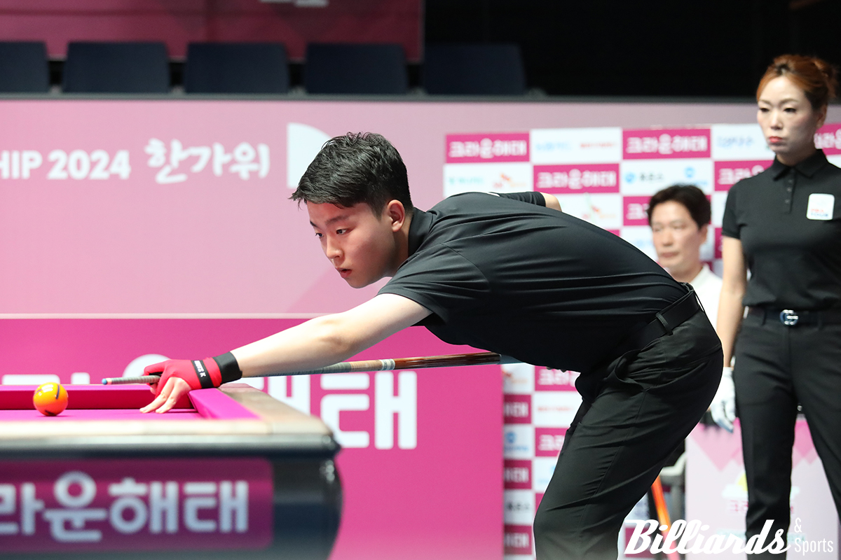 이정익을 꺾고 64강에 진출한 'PBA 최연소' 김영원