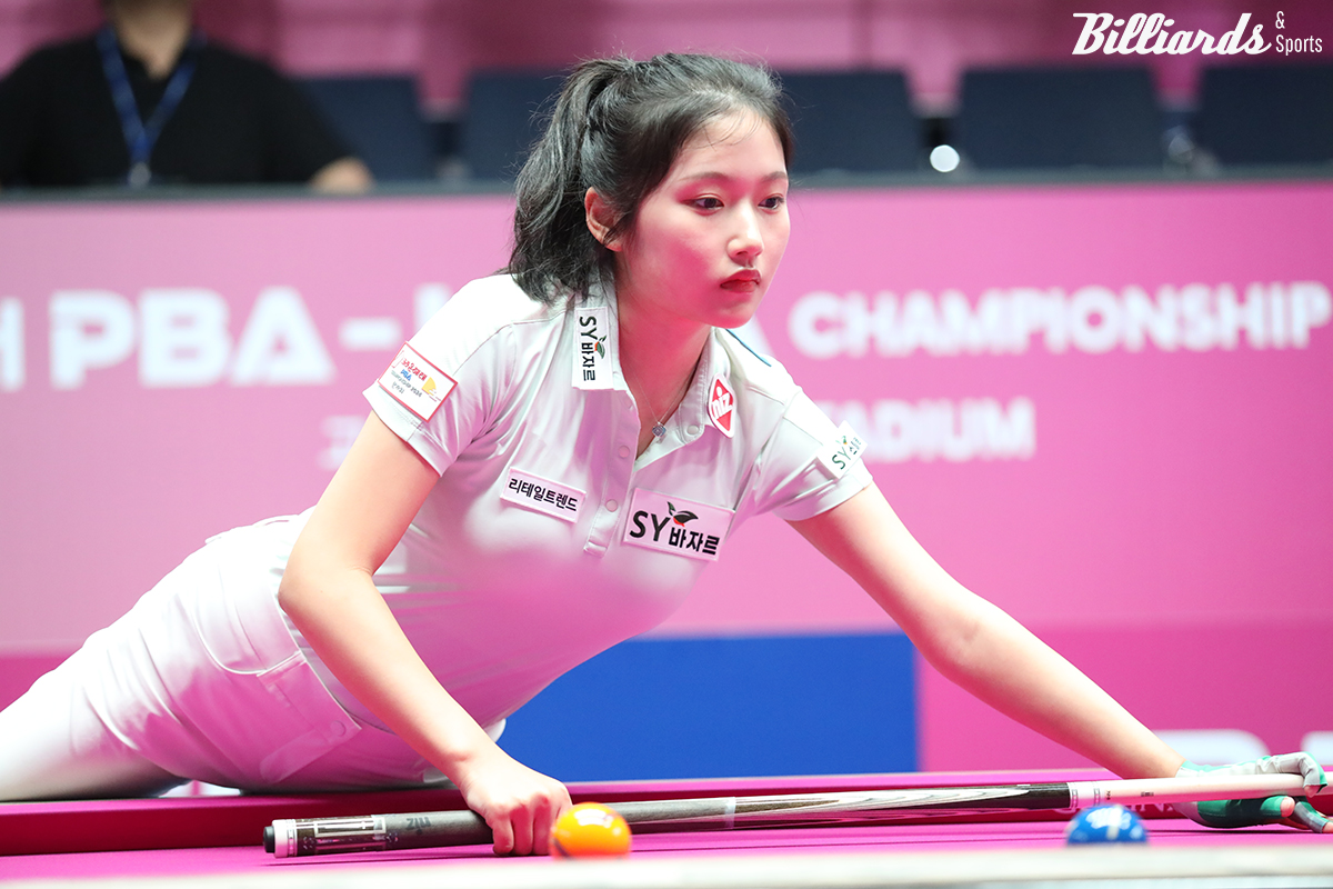 한지은은 결정적인 6점타 두 방으로 스롱의 추격을 따돌렸다.