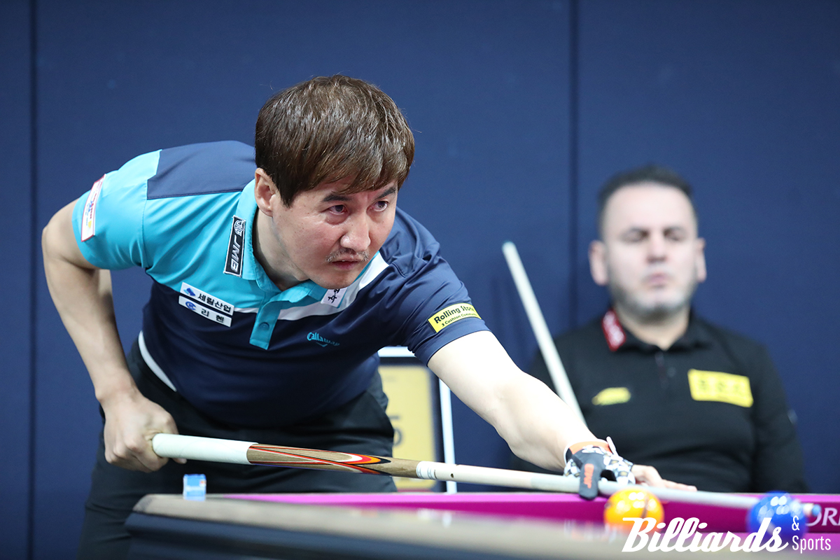 '언더독 신화'를 쓴 박기호가 로빈슨 모랄레스를 꺾고 또 한 번 64강에 올랐다. 사진=고양/이용휘 기자