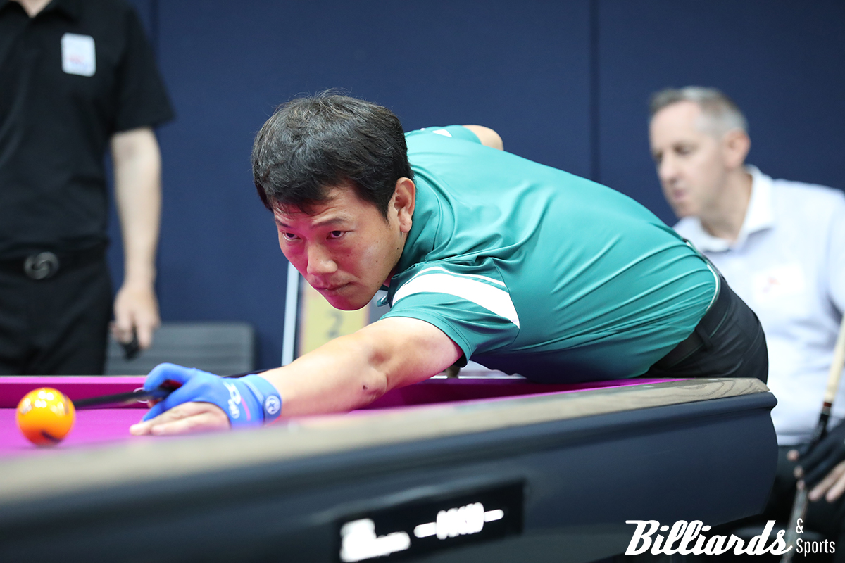 무명의 장병대가 에디 레펀스를 승부치기에서 꺾고 1부 투어 첫 64강 진출에 성공했다. 사진=고양/이용휘 기자