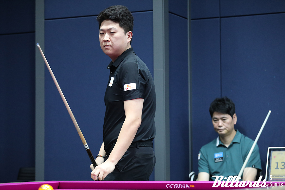 신주현과 128강 대결 중인 조건휘. 