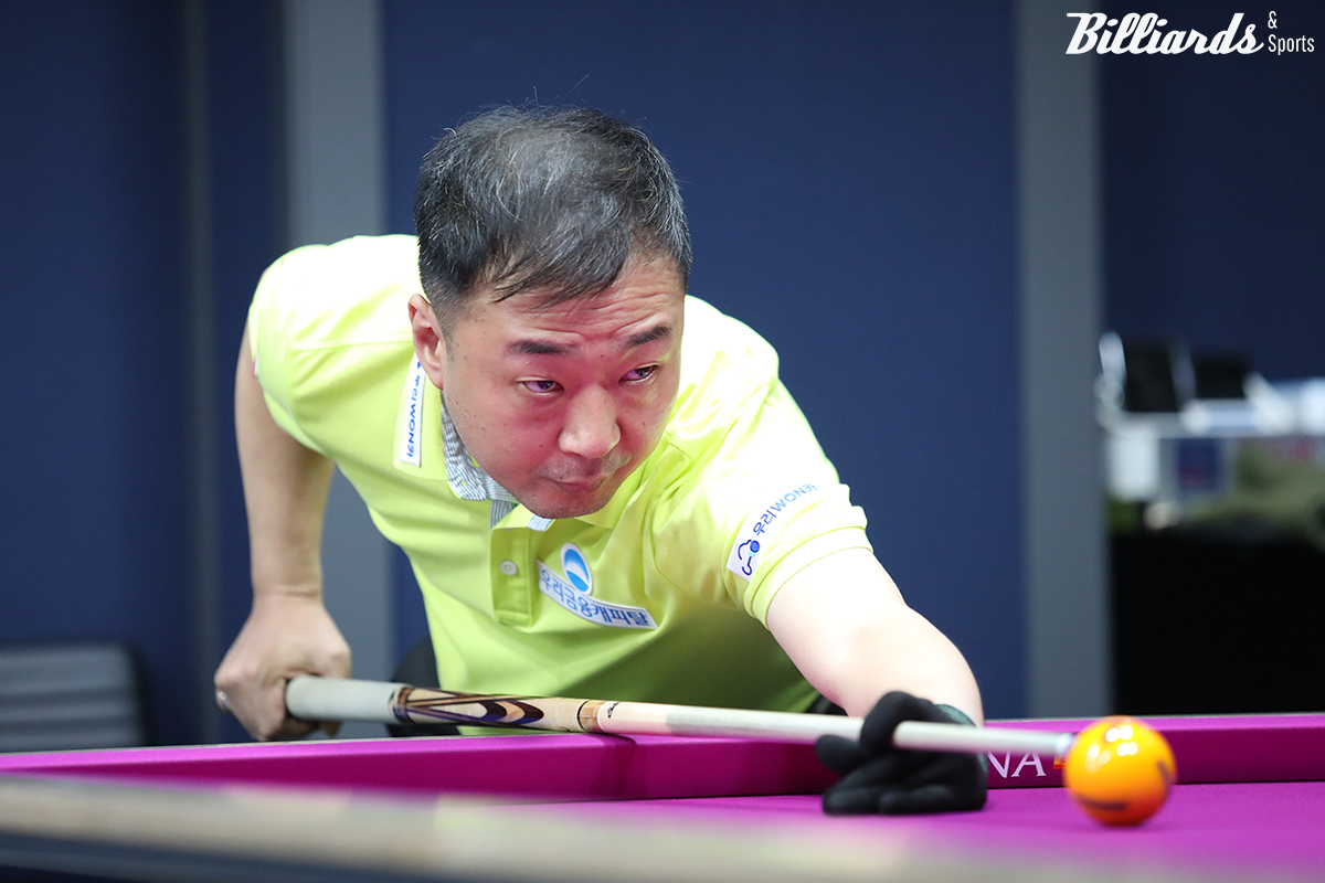 3차 투어 준우승자 엄상필(우리금융캐피탈)은 이상대의 퍼펙트큐에도 3-2로 승리를 거두며 상승세를 이어갔다.