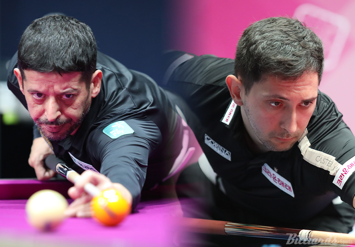 무라트 나지 초클루(왼쪽)와 다비드 마르티네스(오른쪽)가 4차 투어 8강에서 첫 대결을 벌인다.  사진=고양/이용휘 기자