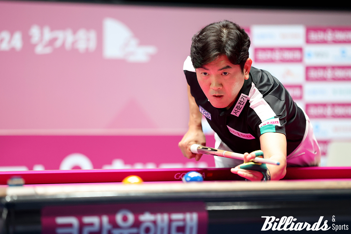 크라운해태 라온의 리더 김재근도 16강을 통과하고 8강에 안착했다.