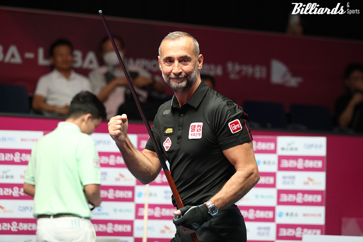 준결승까지 험난한 레이스를 거쳐 올라온 사이그너. 강동궁과는 프로당구 투어에서 처음 맞대결을 벌인다.