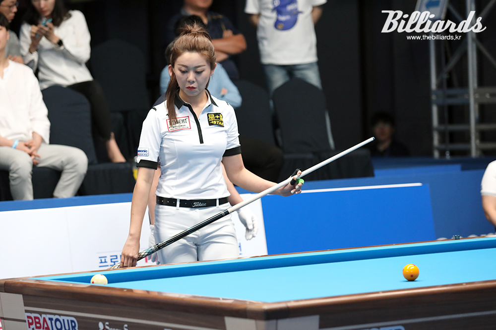 지난 2019년 6월에 출범한 프로당구 LPBA 투어 개막전 '파나소닉 오픈'에 초청선수 자격으로 출전해 4강에 오른 김가영.