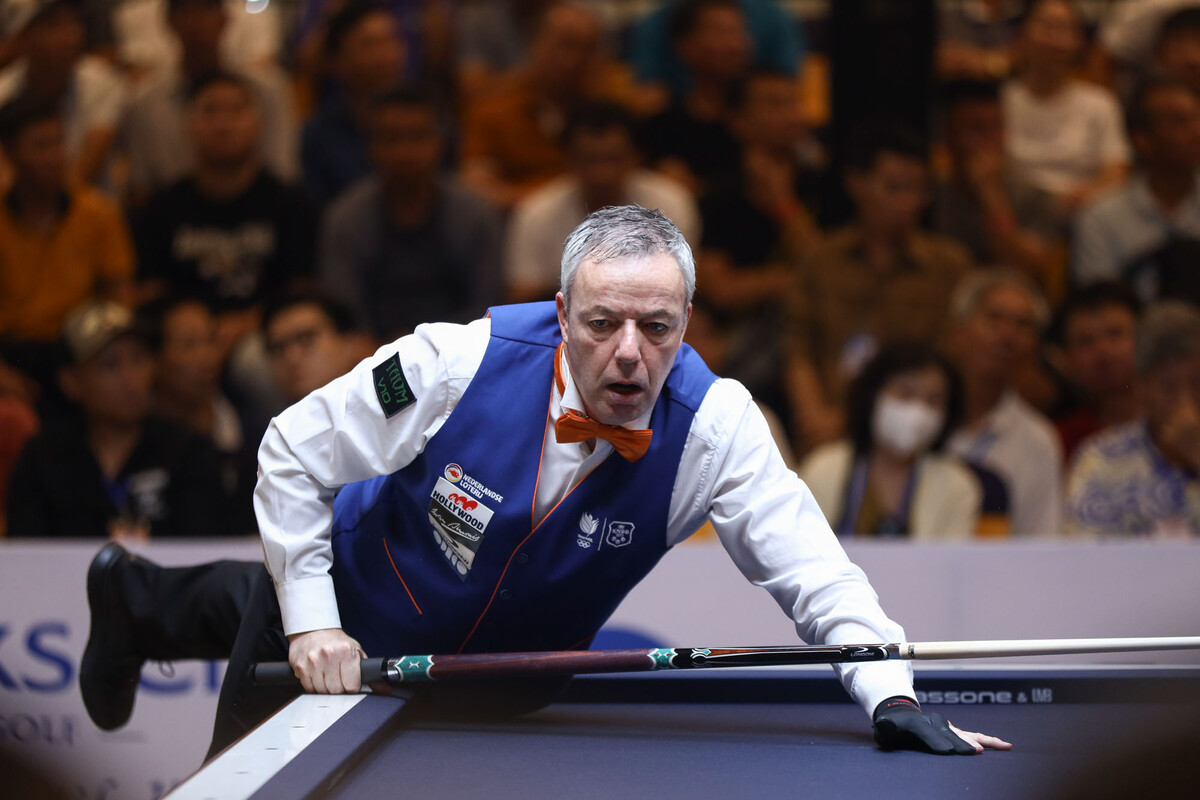 세계선수권 6승에 도전하던 딕 야스퍼스(네덜란드)가 준결승에서 탈락했다.  사진=SOOP 제공