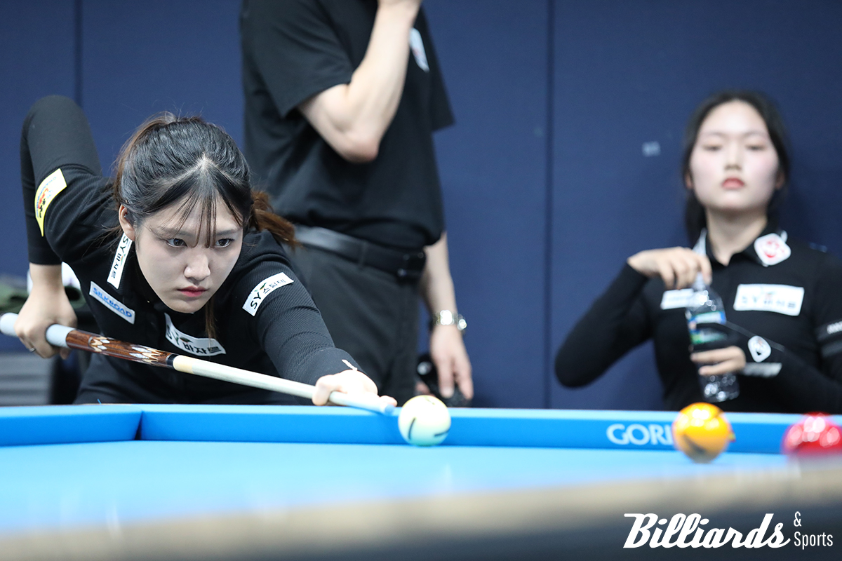 한지은과 이번 대회 64강에서 첫 맞대결 중인 권발해. 