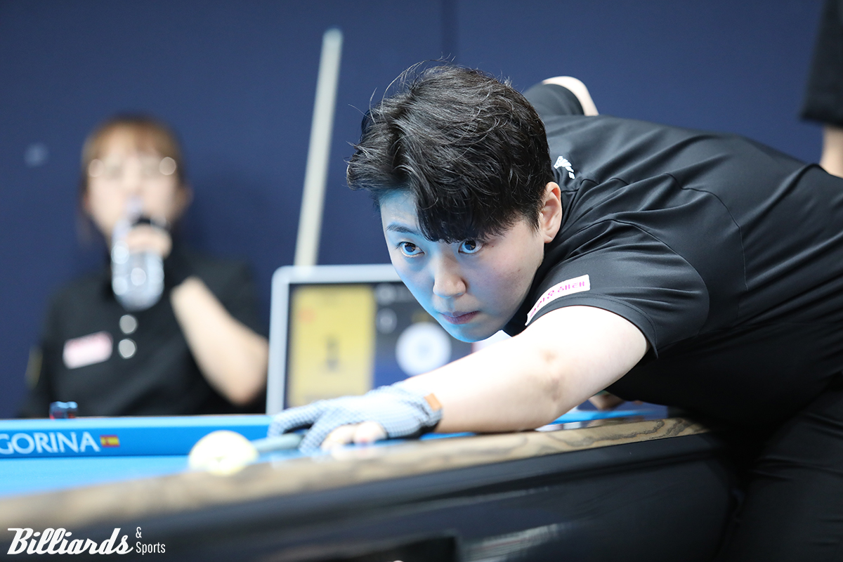 16강에 진출한 백민주(크라운해태).