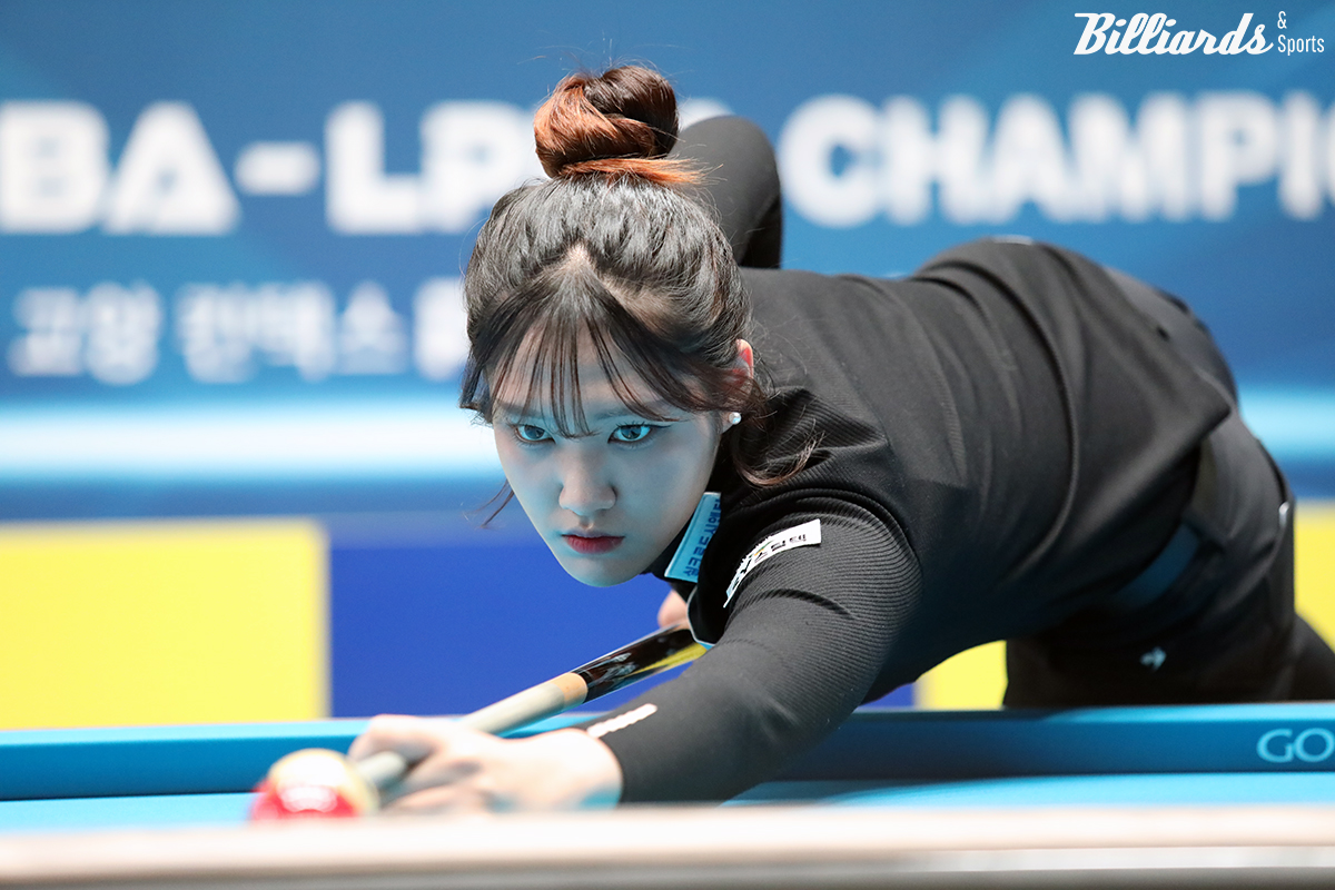 '슈퍼루키' 권발해(에스와이)가 한지은에 이어 정은영도 꺾고 개인통산 두 번째 16강 진출을 달성했다.  사진=고양/이용휘 기자