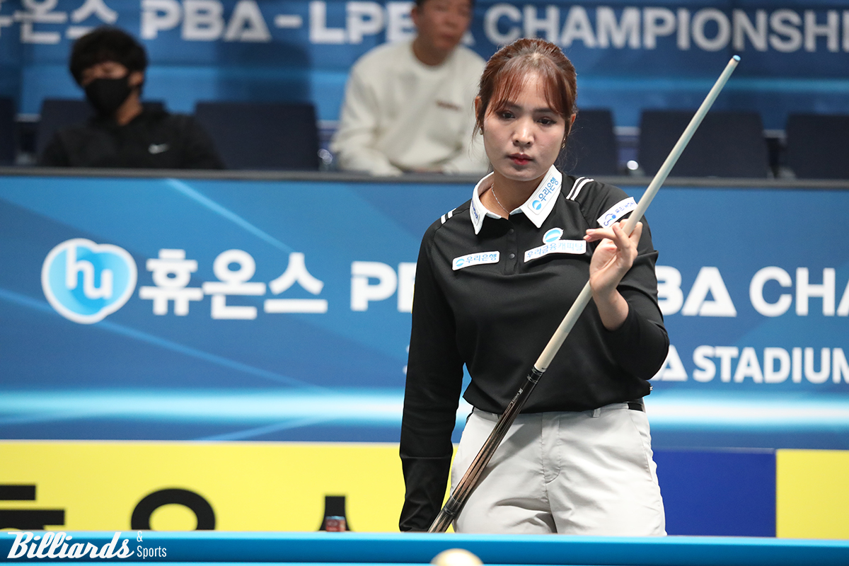 스롱은 초반 두 세트를 따내고 3세트도 9:10까지 추격에 성공하며 낙승이 예상됐지만, 김가영의 저력을 막지 못하고 아쉽게 고배를 마셨다.