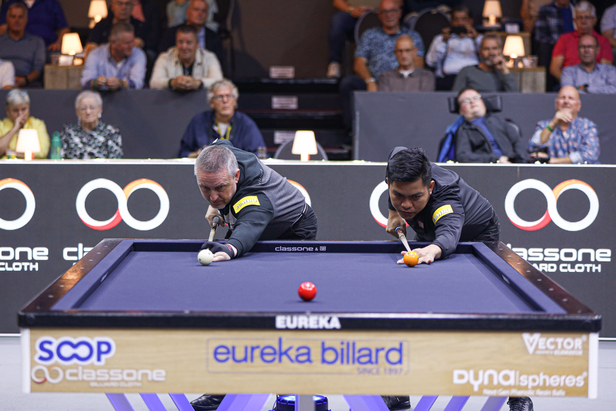 쿠드롱 vs 응우옌쩐타인뚜의 준결승 뱅킹 장면.