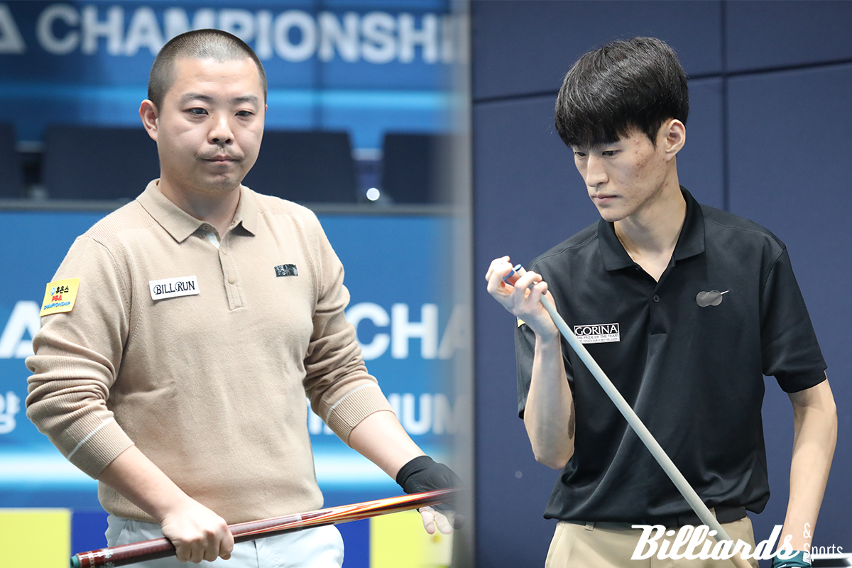 이번 투어 최대 이변을 일으키고 있는 박승희2와 와일드카드 돌풍의 주인공 김홍민이 8강에서 맞붙는다. 사진=고양/이용휘 기자