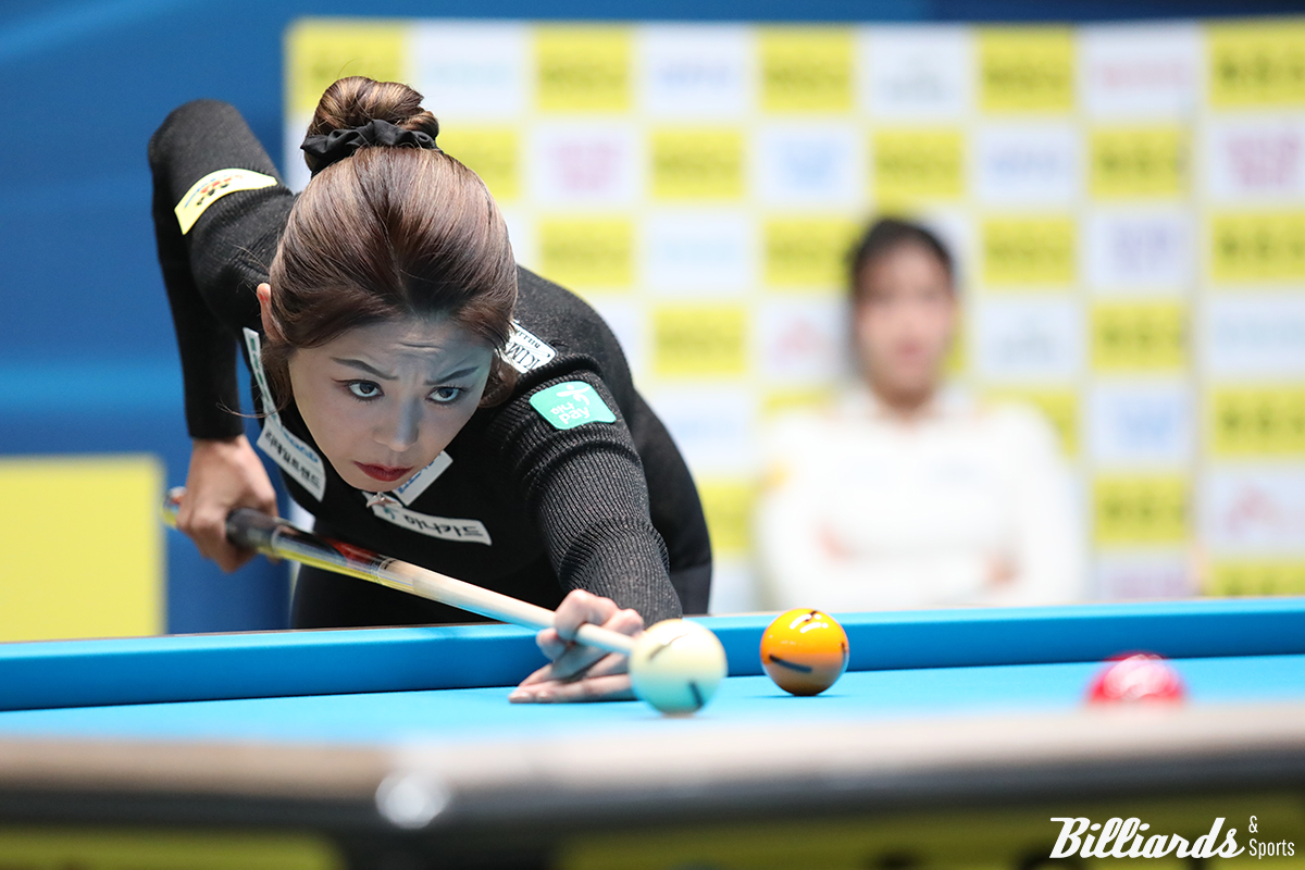 김가영은 압도적인 기량으로 결승전을 승리하며 3차 투어 이후 18경기 연승 행진을 이어갔다.