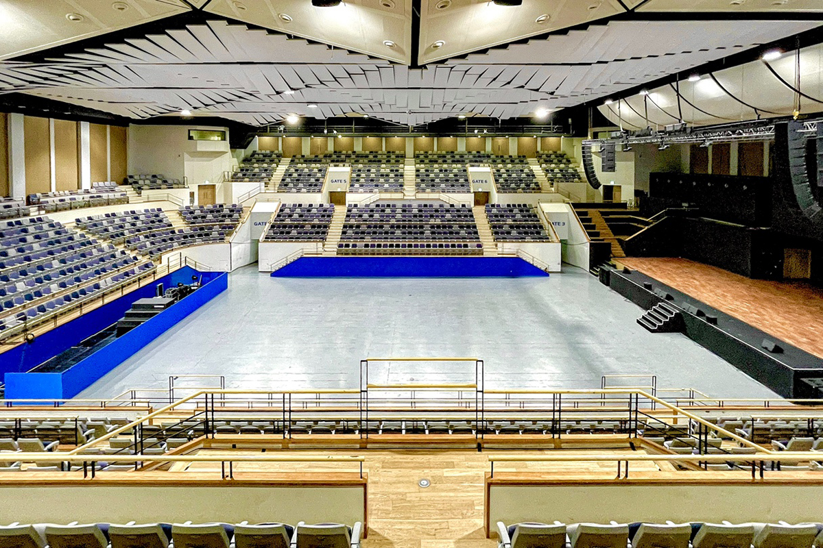 처음으로 서울 당구월드컵이 열리는 KBS 아레나 경기장 모습