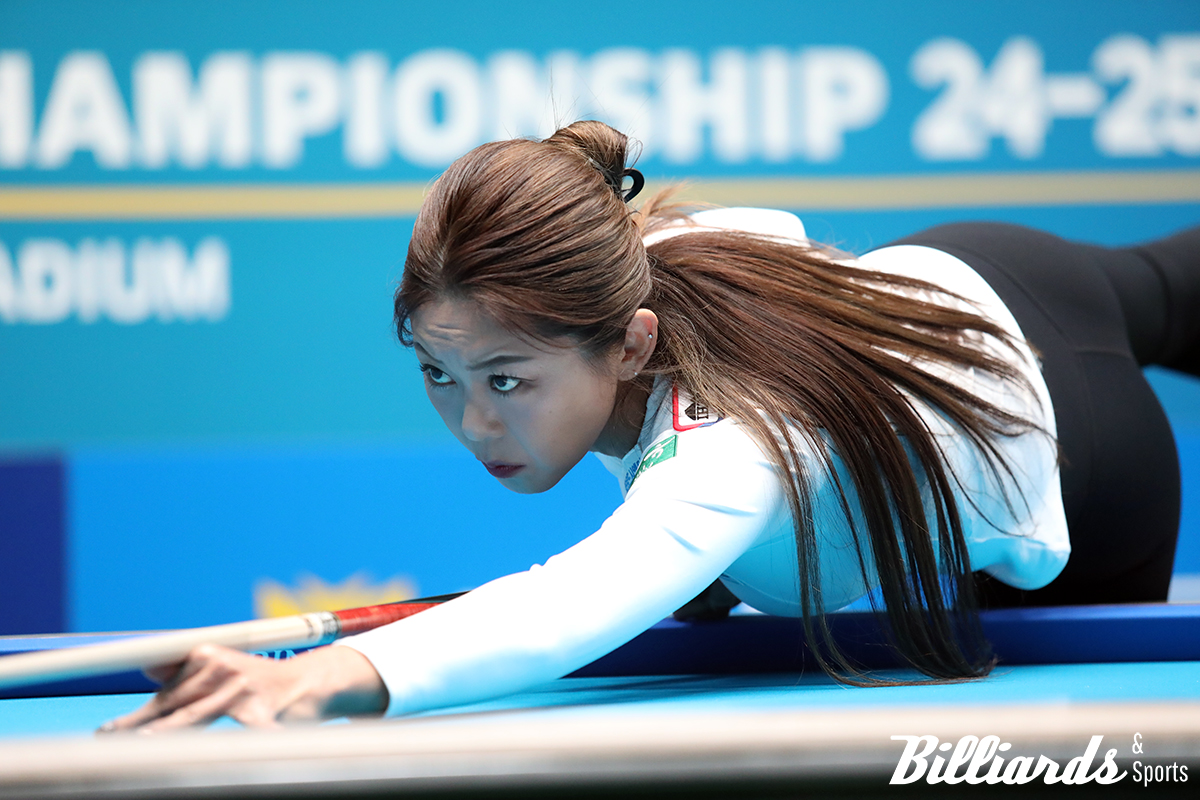 김가영(하나카드)는 3연속으로 조예은을 꺾고 32강에 안착했다.