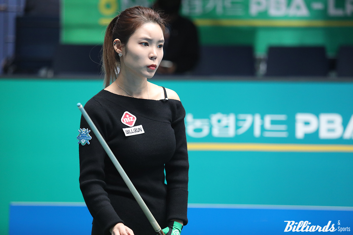 NH농협카드 챔피언십에서 두 차례 4강에 진출했던 이우경은 이번 16강전에서 김가영과 대결한다.