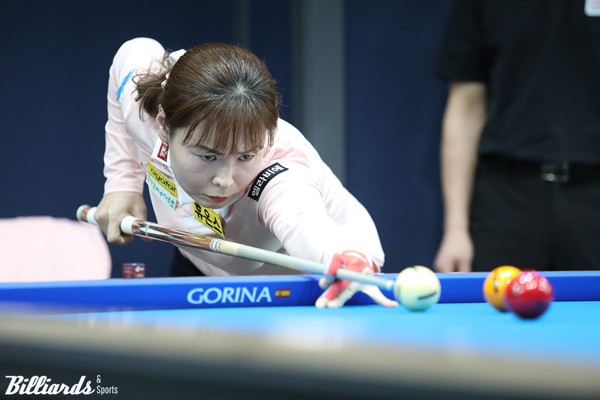 이신영은 하이런 8점과 애버리지 1.143으로 이담을 3-1로 꺾고 16강에 진출했다.