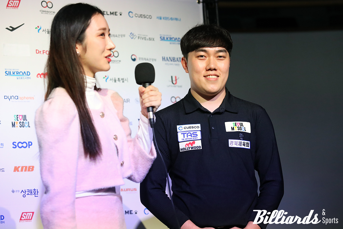 하이런 28점을 작성한 김준태(경북체육회)가 인터뷰를 하고 있다. 사진=서울 강서/이용휘 기자