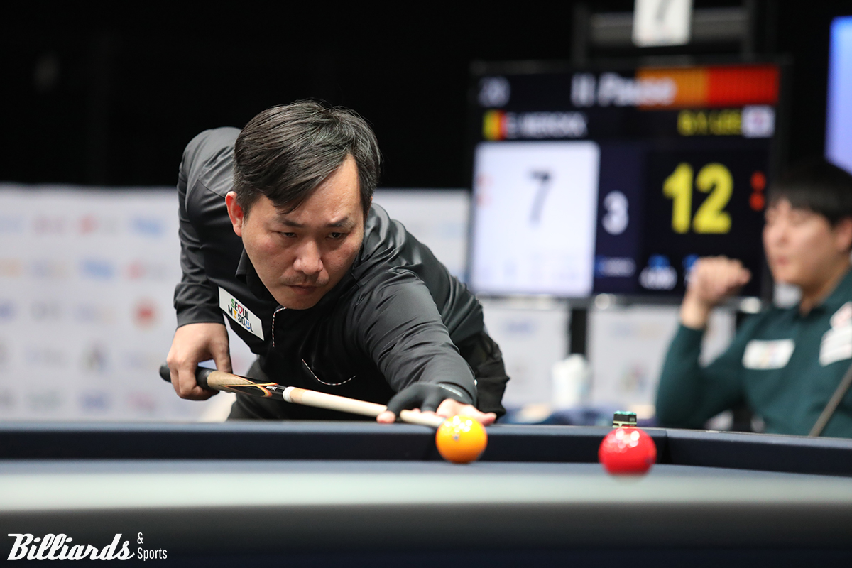 '베트남 돌풍'을 이어가는 다오반리. 8일 열린 '2024 서울 세계3쿠션당구월드컵' 32강 조별리그에서 다오반리는 에디 멕스에 이어 토브욘 블롬달을 꺾으며 눈부신 활약을 펼치고 있다.  사진=서울 강서/이용휘 기자