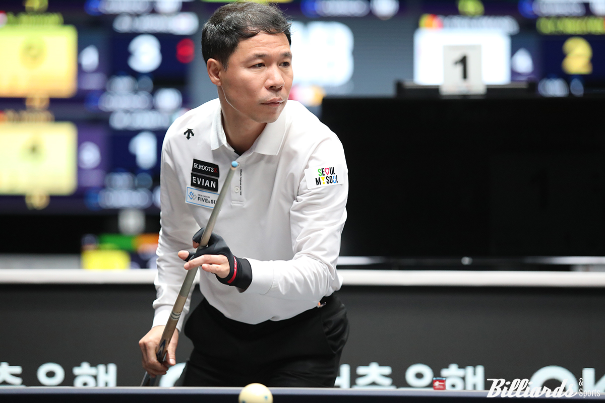 한국의 허정한(경남)이 G조 마지막 경기에서 외메르 카라쿠르트(튀르키예)를 꺾고 조 2위로 16강 관문을 통과했다.  사진=서울 강서/이용휘 기자