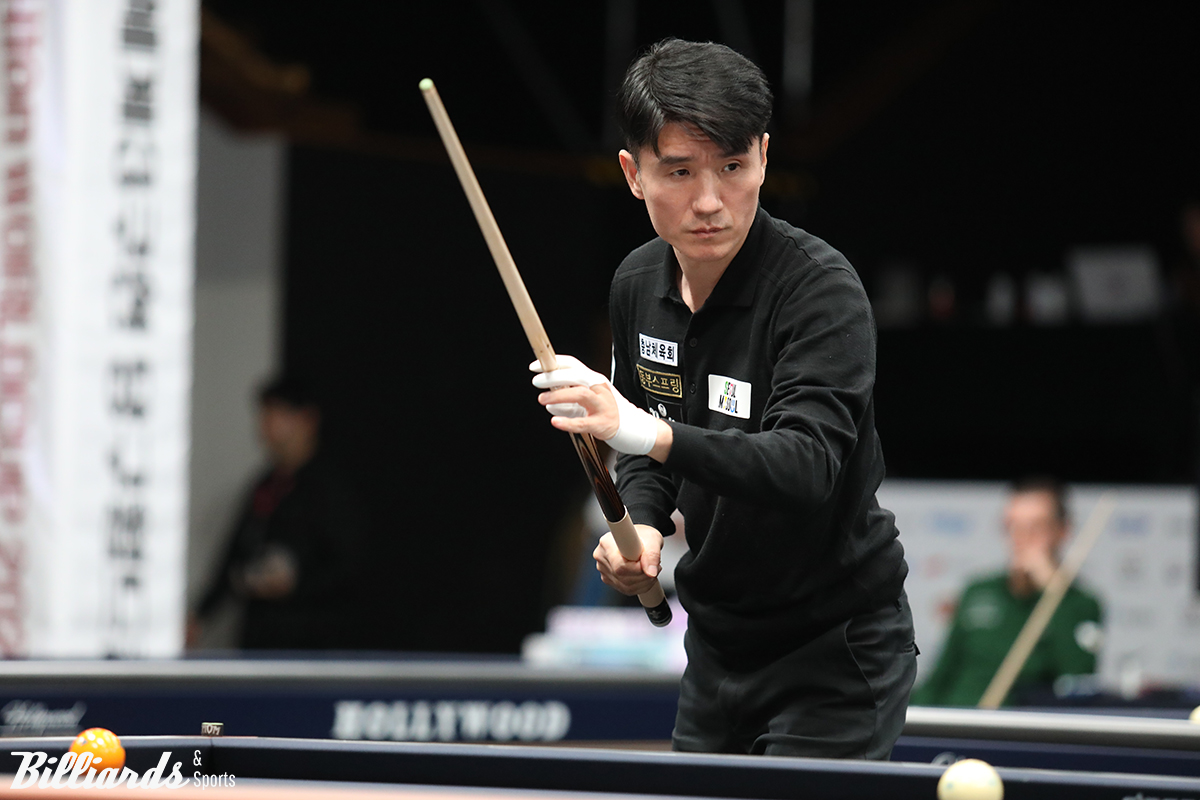 조별리그 마지막 경기에서 사미흐 시덤(이집트)을 꺾은 강자인(충남체육회).