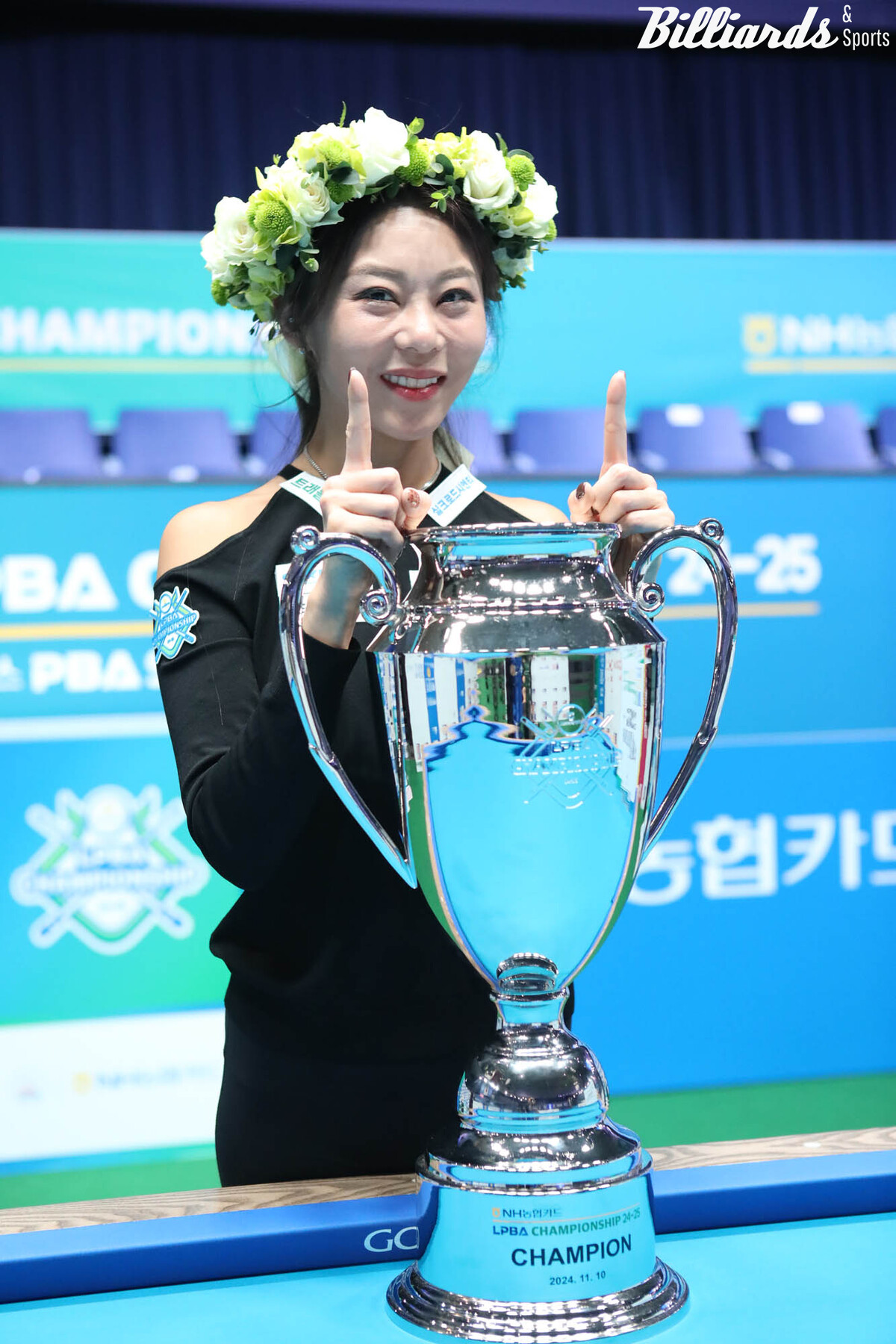 PBA 투어 최초로 '통산 11승'을 달성한 김가영.