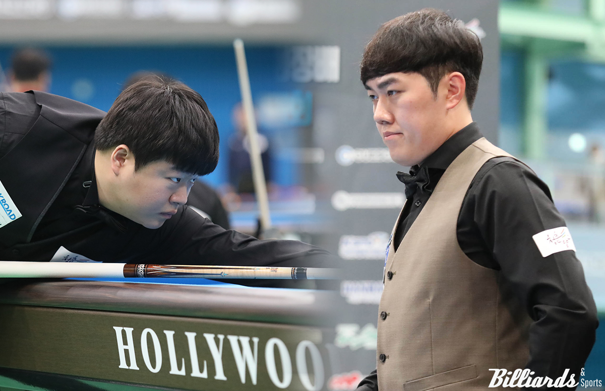 대한체육회장배에서 조명우(왼쪽)와 김준태(오른쪽)의 운명이 32강에서 엇갈렸다.  사진=양구/이용휘 기자