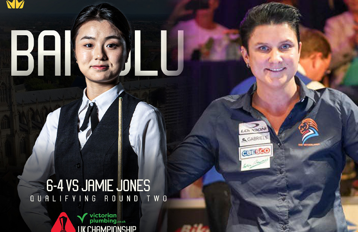 스누커에서 남자 선수를 꺾은 바이위루(왼쪽)와 3쿠션에서 남자 선수를 이기는 테레사 클롬펜하우어(오른쪽).