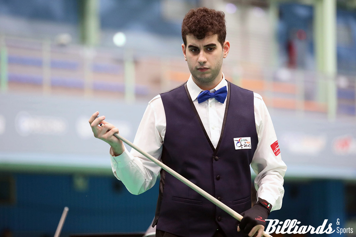 이탈리아의 알레시오 다가타가 한국의 당구를 배우기 위해 2년째 국내에 체류하며 국내 당구대회에 출전하고 있다. 사진은 '제19회 대한체육회장배 2024 전국당구대회' 32강에서 경기 중인 다가타. 사진=이용휘 기자