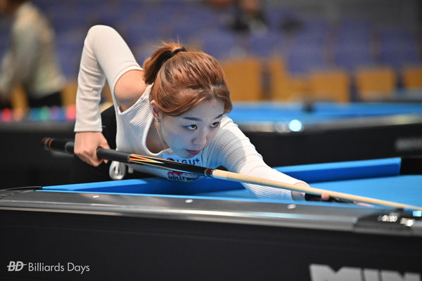 결승 경기 중인 서서아.