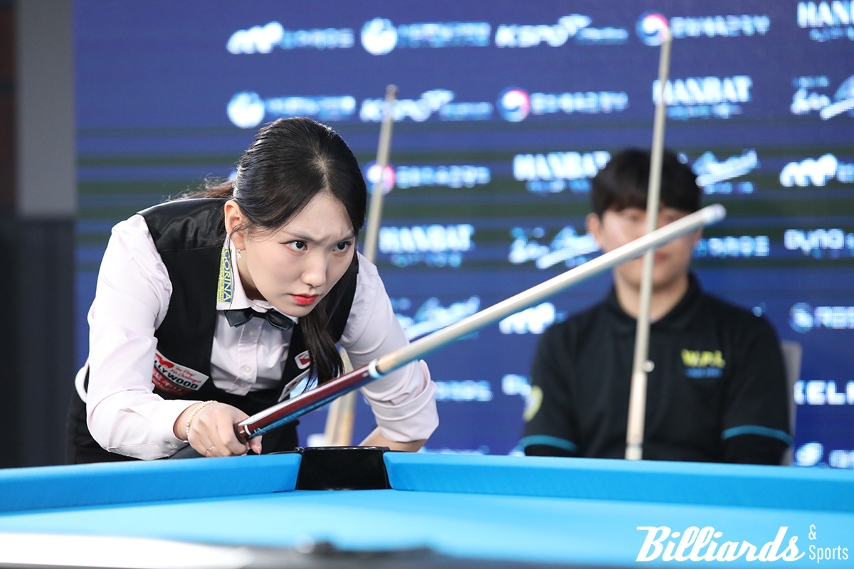 이하린(인천시체육회)이 남자 선수들을 모두 물리치고 '포켓9볼 한국오픈' 결승에 올랐다. 사진=전주/이용휘 기자