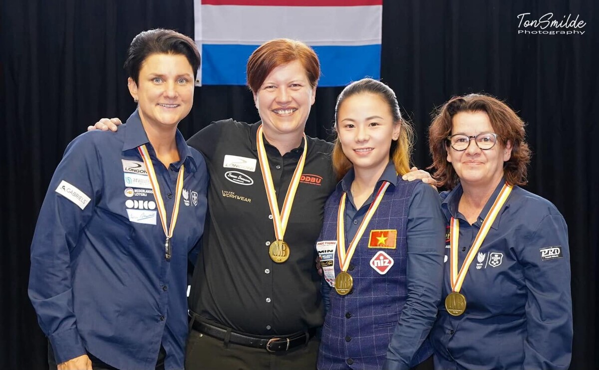 올해 세계여자3쿠션선수권대회 4강에 입상한 응우옌호앙옌니.  사진=Ton Smilde