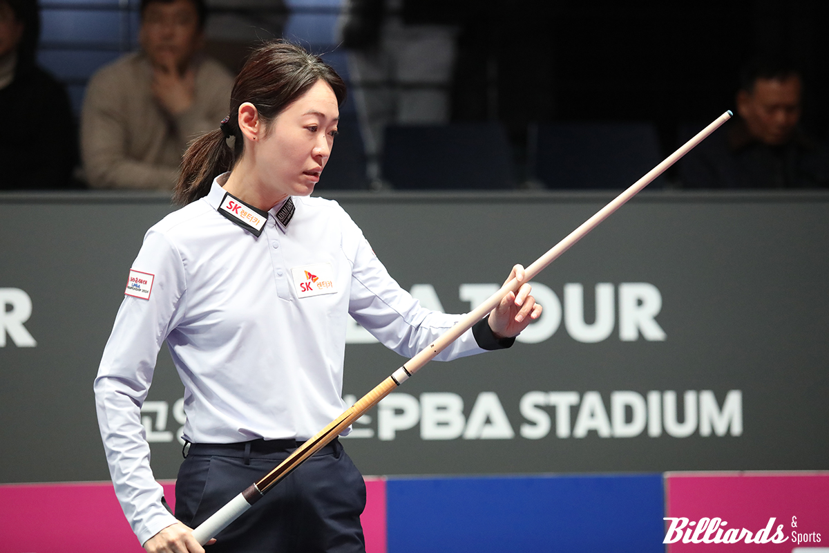 일본 선수에게 진 적이 없는 김가영을 상대로 다시 도전하게 될 '일본 레전드' 히다 오리에(SK렌터카). 히다는 김가영에게 지난 시즌 9차 투어 32강전에서 0-2로 패한 바 있다.