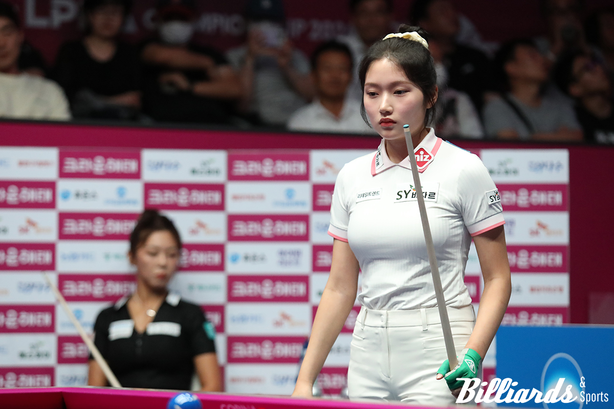 한지은은 64강과 32강전을 승리하면 16강에서 김가영과 재대결을 기대할 수 있다.