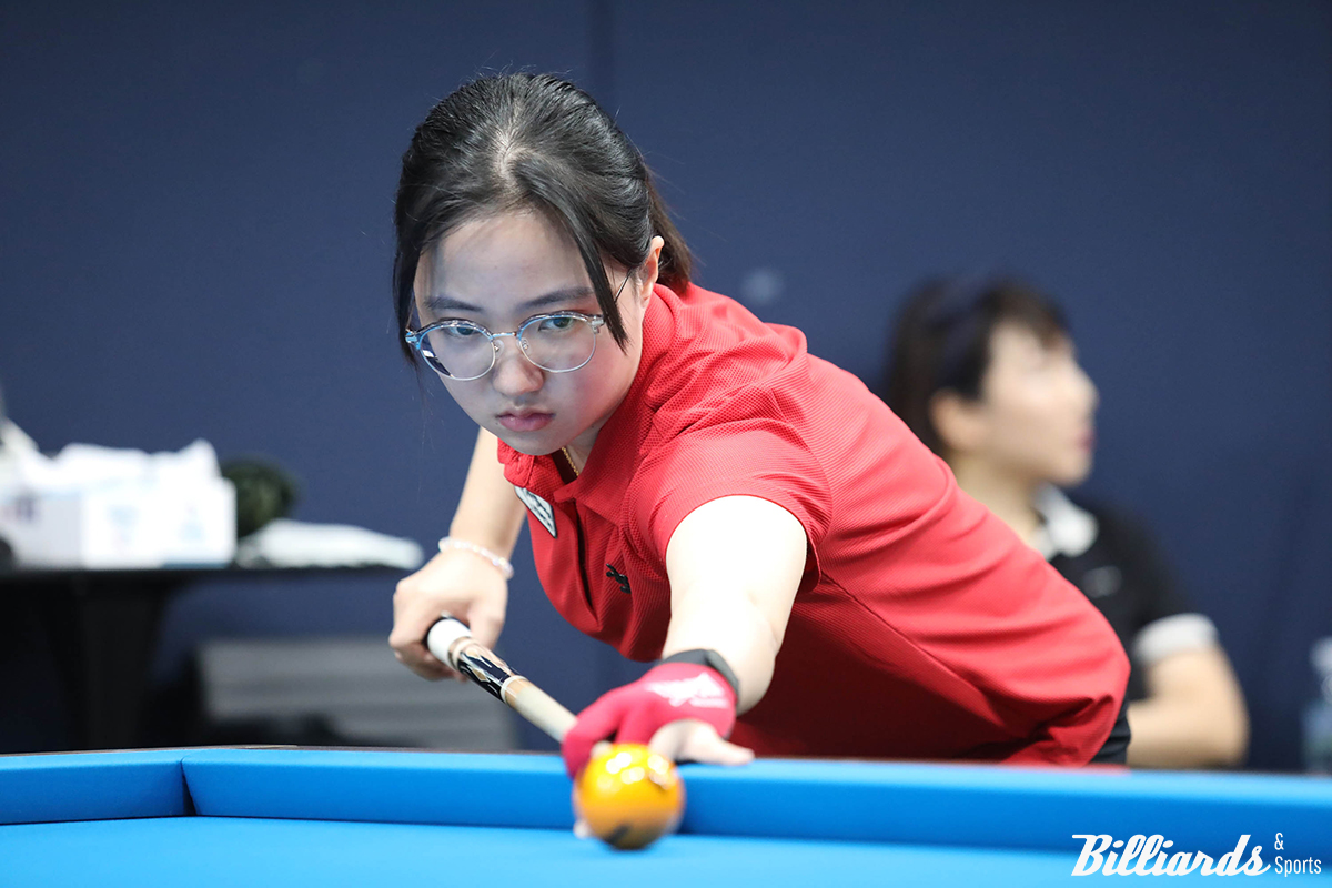 32강에서 김가영과 대결하는 황민지.