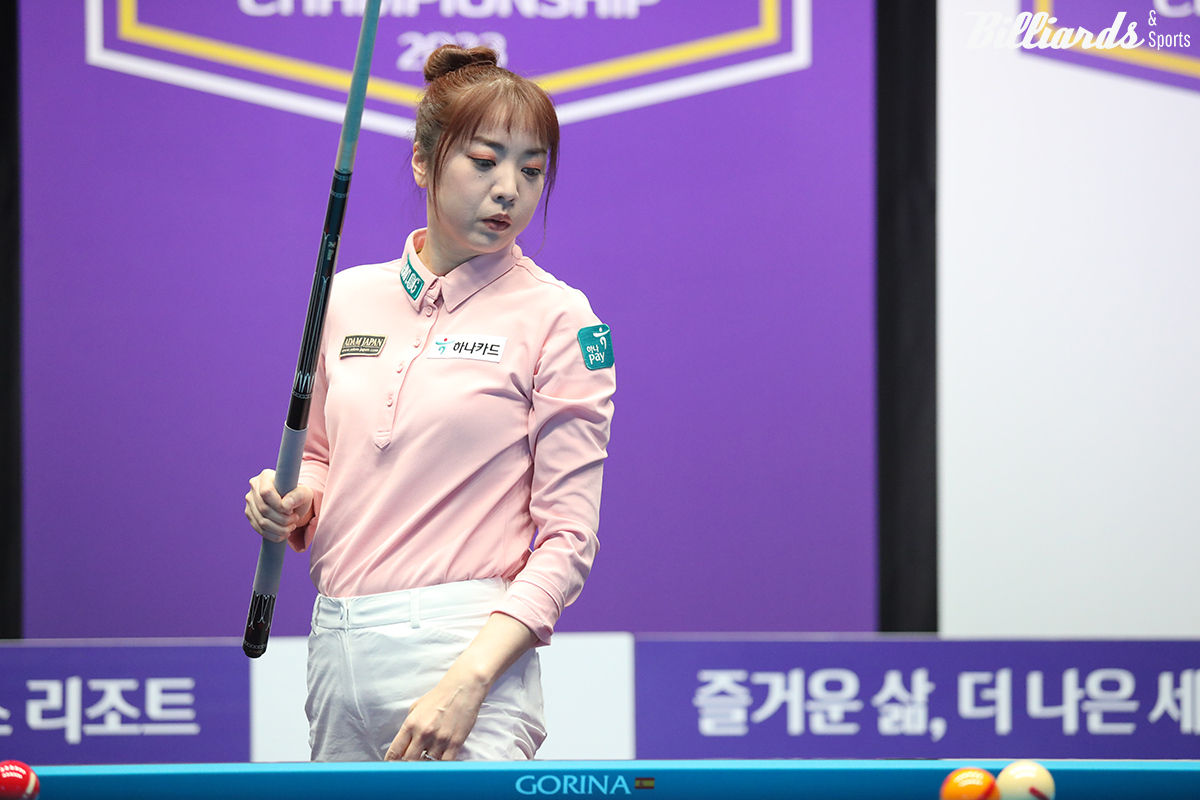 '디펜딩 챔피언' 사카이 아야코(하나카드)가 64강에서 탈락하는 이변이 연출됐다.  빌리어즈앤스포츠 DB