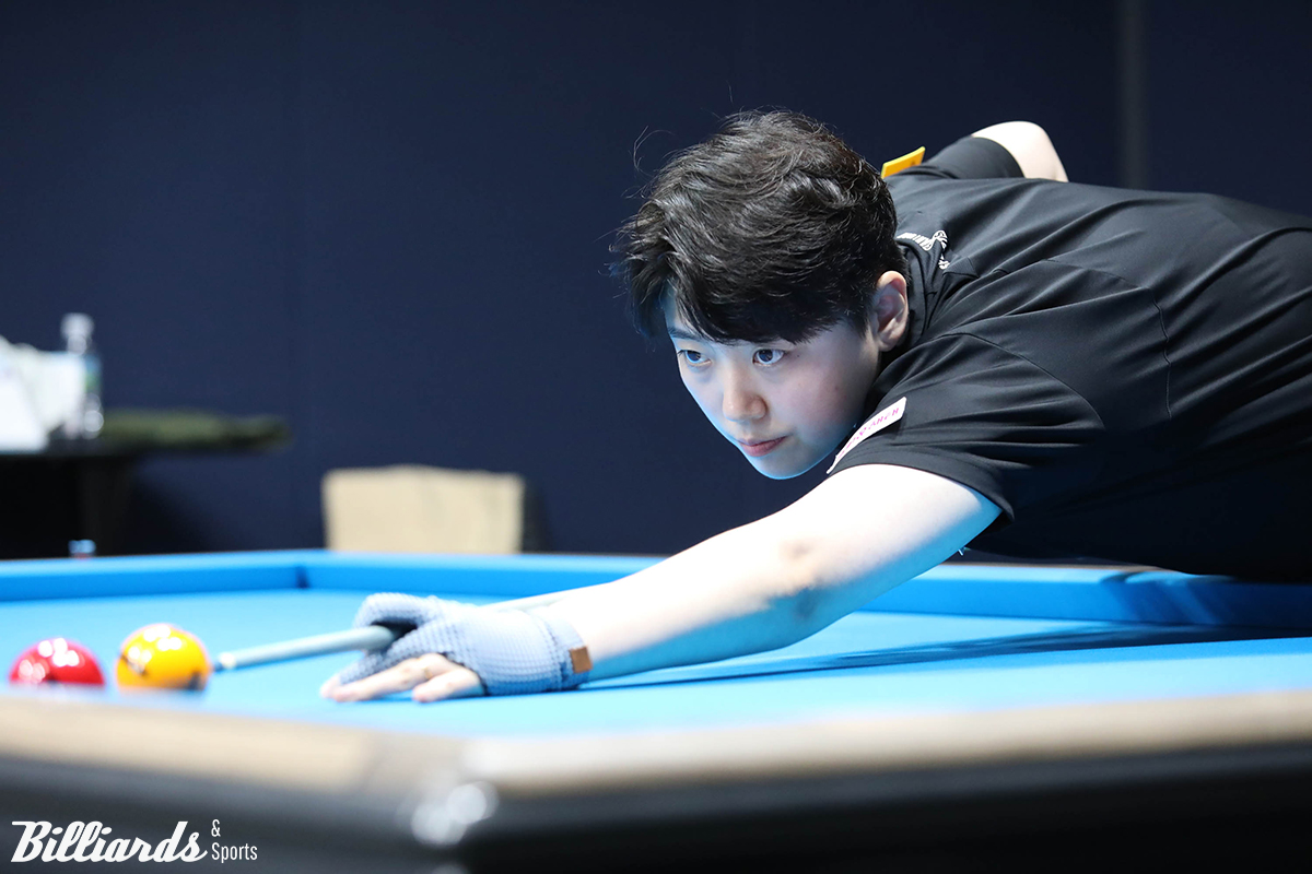 백민주(크라운해태)는 애버리지 1.316을 기록하며 일본의 고바야시 료코에게 승리를 거두었다.