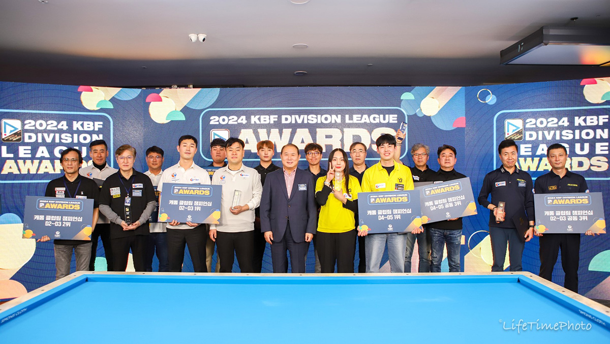 '2024 KBF 디비전리그' 클럽팀챔피언십 입상자들.