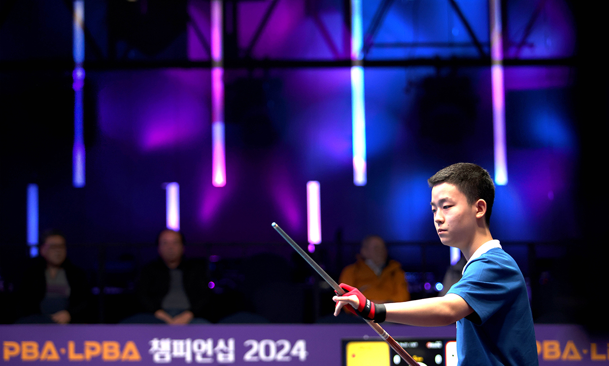 '최연소 프로당구 챔피언' 김영원(17)이 7차 투어 첫 관문을 가볍게 통과했다.   사진=PBA 제공