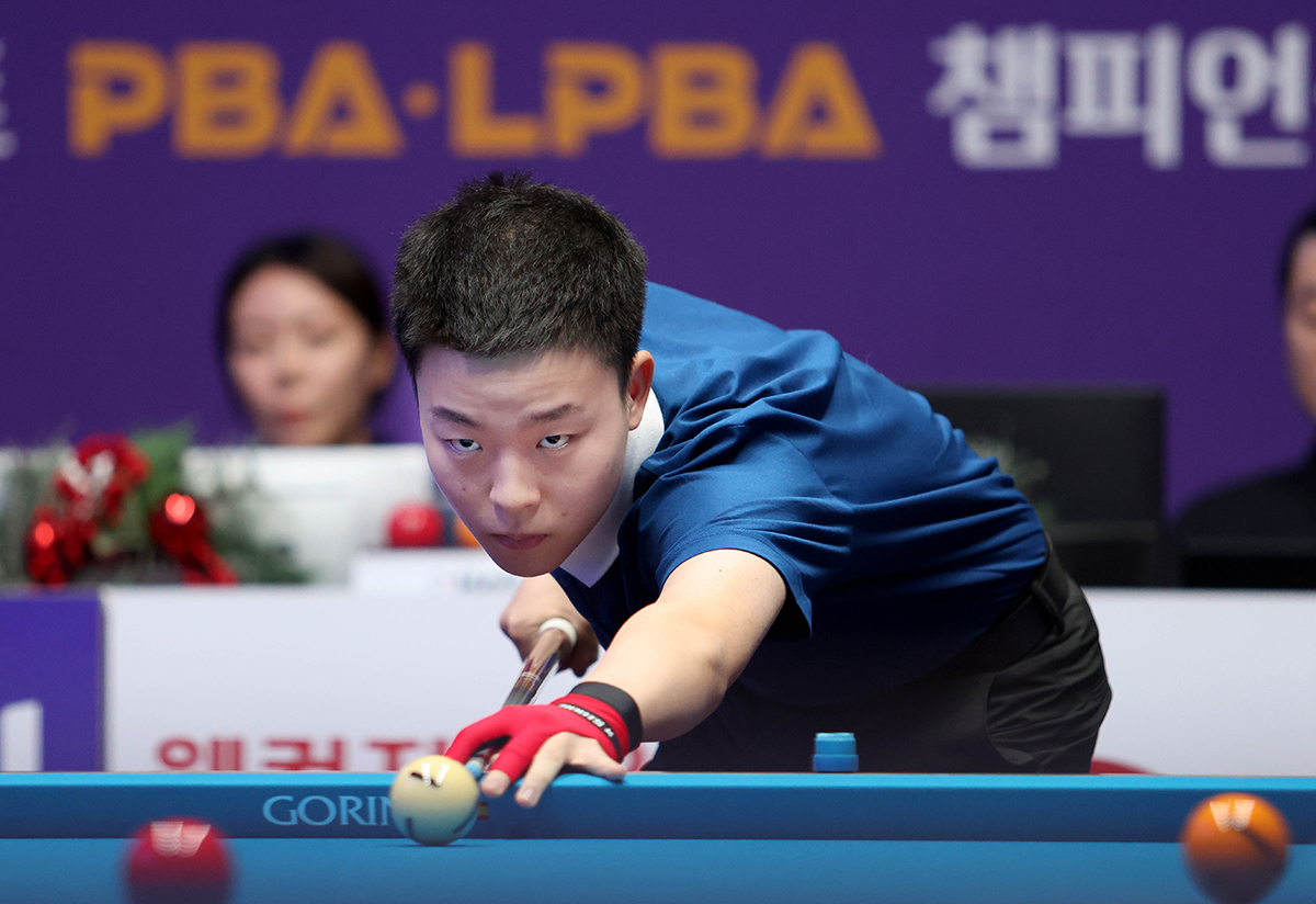 김영원은 지난 6차 투어를 우승한 이후 7차 투어 128강전까지 8경기 연속 승리를 이어갔다.